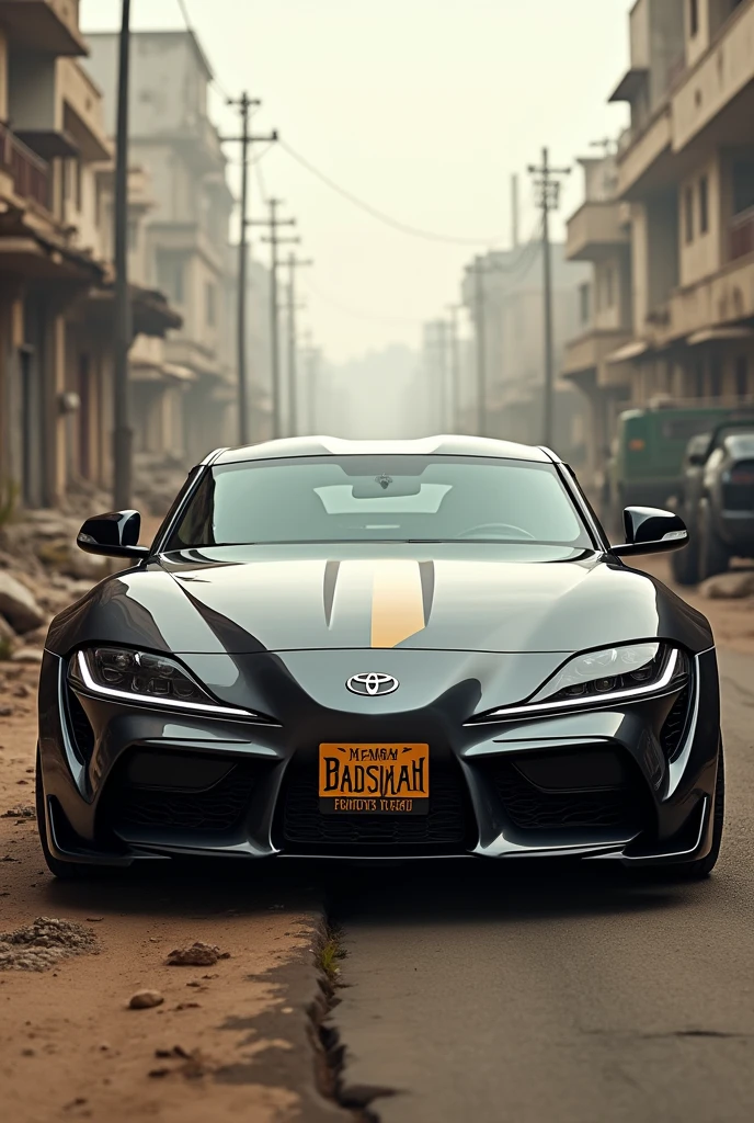 SUPRA MK4 number plet BADSHAH full view background pubg