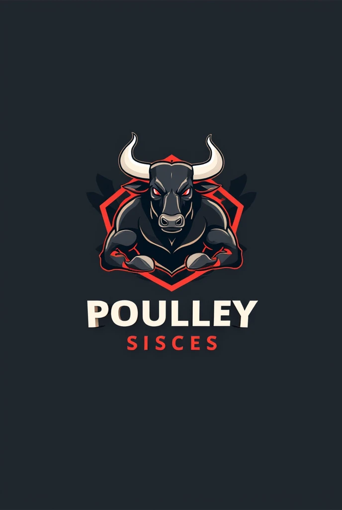 Can you make me a logo for sneakers that has a stylized bull with integrated text?

