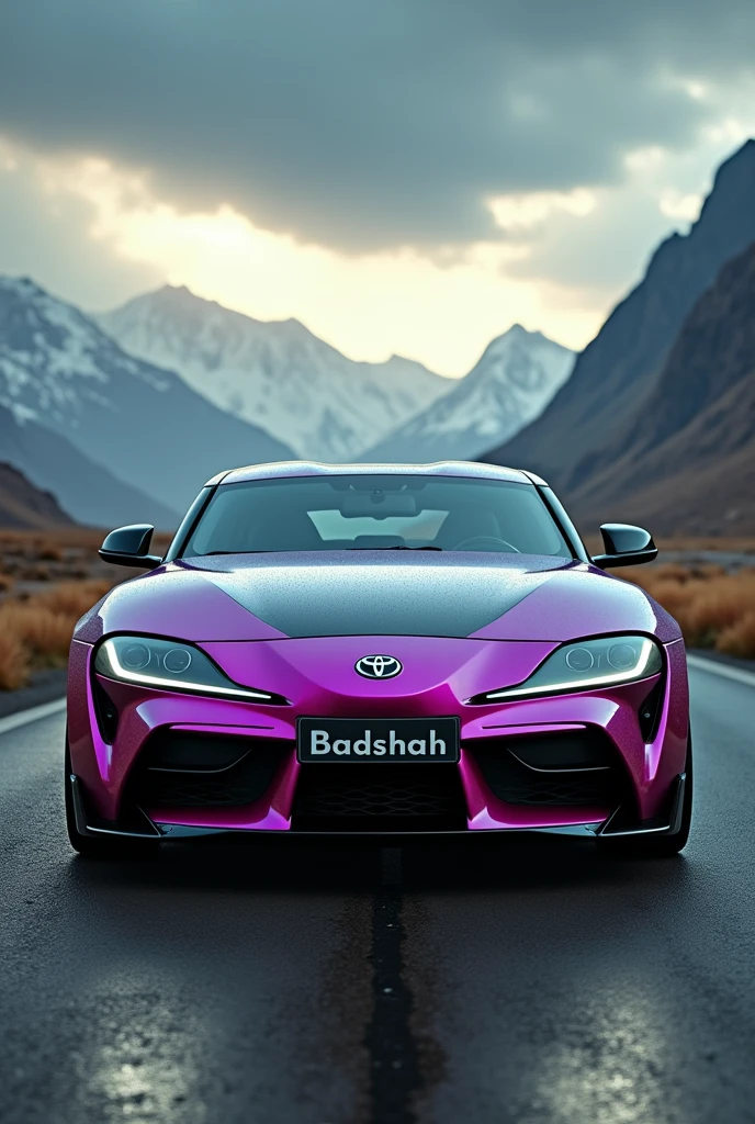 SUPRA MK4 number plet BADSHAH full view background pubg name title