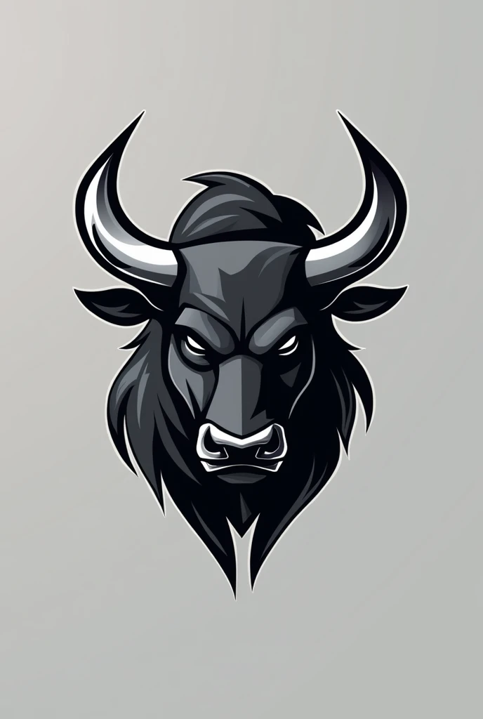 Can you make me a logo for sneakers that has a stylized bull with text integrated into the bull?

