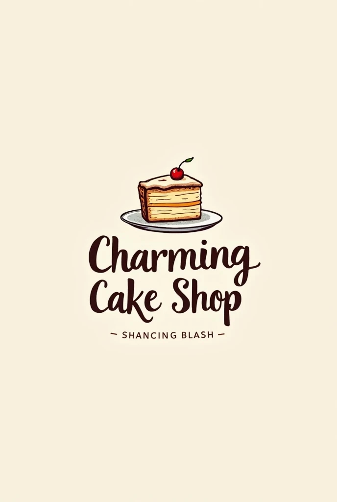 Logo for cake shop with besides