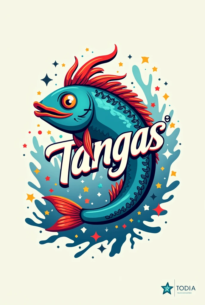 Logo with name TANGAS ORIGINAL Include a well-invoked character 