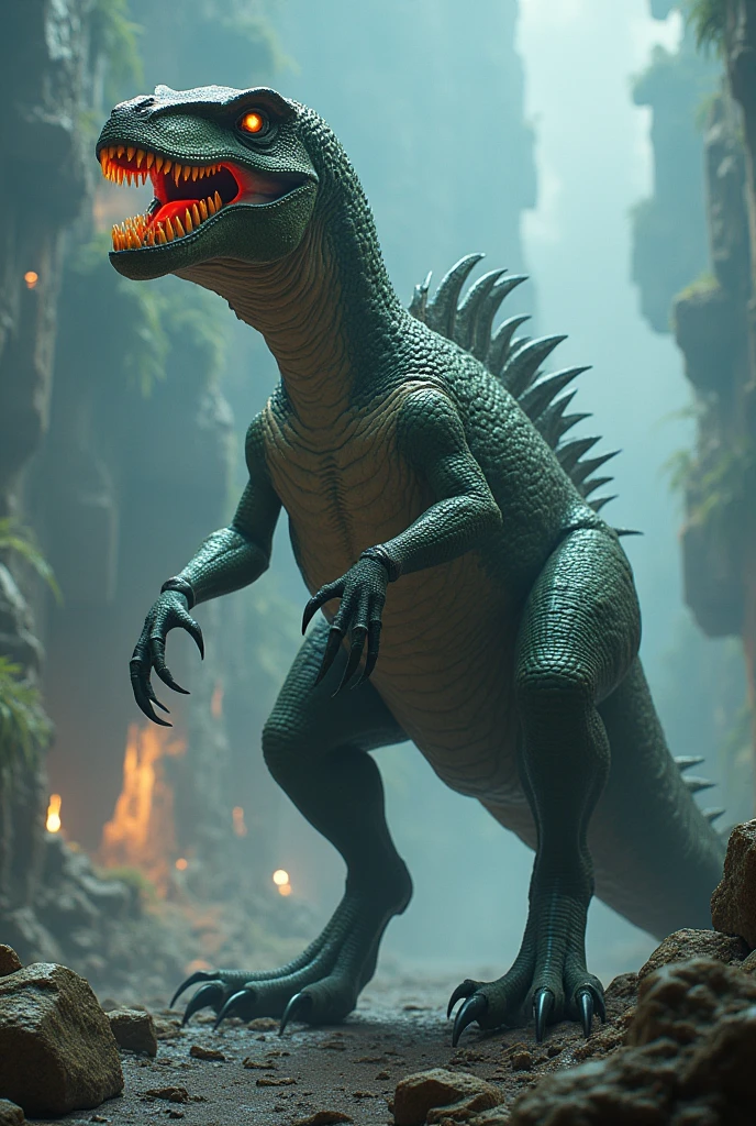 A dinosaur that says clan zx