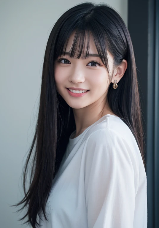 25Japan years old、Black Hair、Round eyes、Light wavy hair, correct、Striped Hair、Dark blue hair、Gradient Hair、Asymmetrical hair、Hair behind the ear、Crossed bangs、Long Hair、とてもLong Hair、Hair up on one side、((お尻までLong Hair))、Valletta、Ring Eye、Round eyes、Compensate、Wicked Smile、A light smile、Surrealism、Cast a Shadow、Portraits、Subjective、Atmospheric perspective、Film Grain、Backlight、Exposure,Very detailed、Highest quality、超High resolution、Very detailed、Very realistic, masterpiece、correct、Textured skin、Awards、High resolution、16K, Hair folder、A light smile、Redness in the ears、correct、Cast a Shadow、Subjective、Shine、360° View、解剖学的にcorrect、masterpiece、Textured skin、Attention to detail、Long eyelashes、A slight blush、((The whole body is visible))