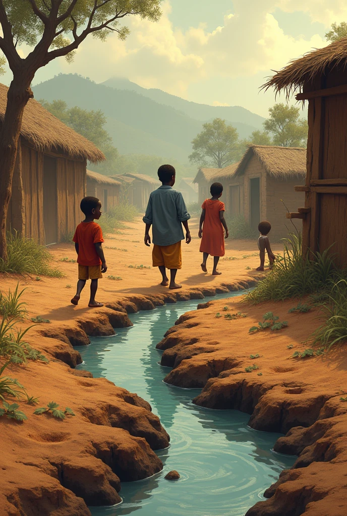 Don't Give Up
Copyright@ Bedtimeshortstories.com
A long time ago, there was lived a boy named Rodney in a village. He was very happy with his family. But his happiness could not last for long. Rodney and his fellow villagers faced a severe drought. They desperately waited for rains but with no luck. All the crops, land and even trees dried up. The cattle started dying. As there was no rain, the stream was drying up slowly.