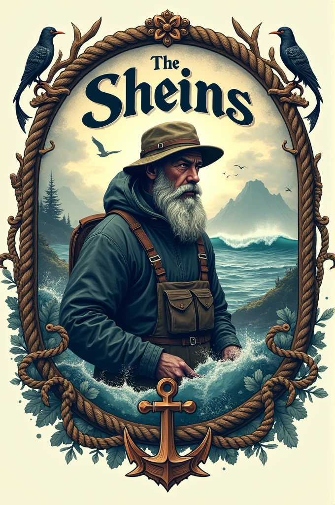 Fishing badge with a title The sheins