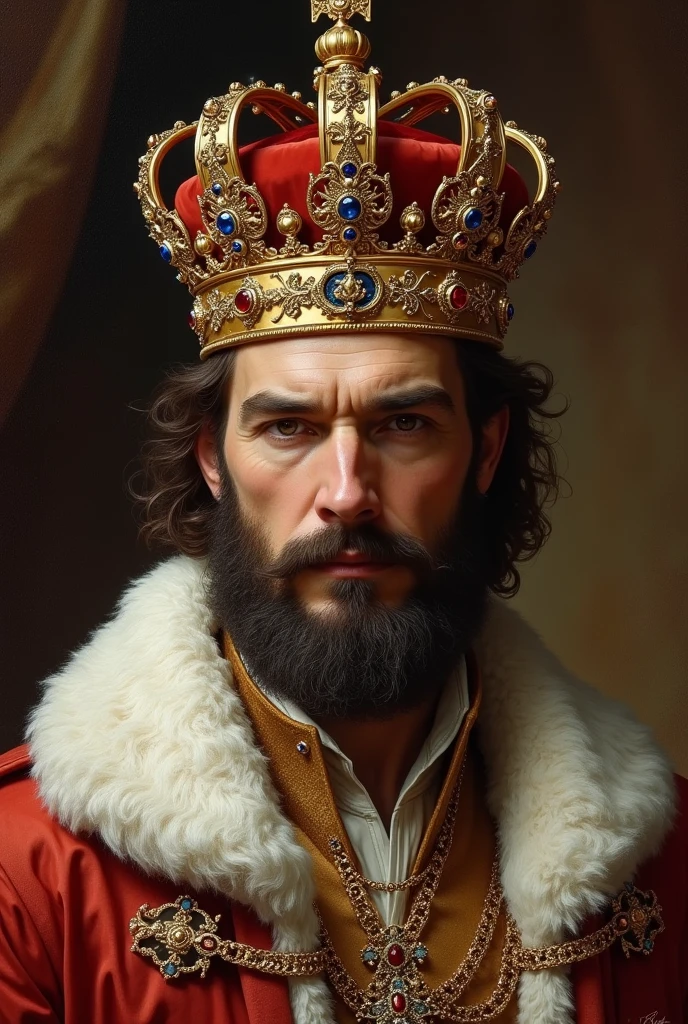 name king with beautiful crown