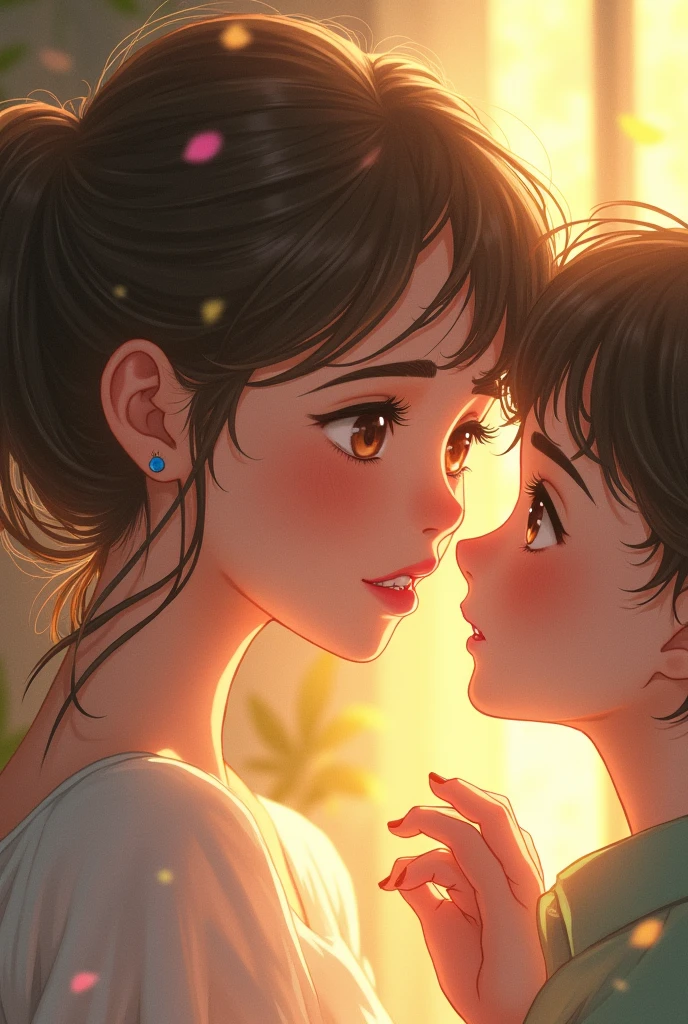 Generates a girl in love with a boy