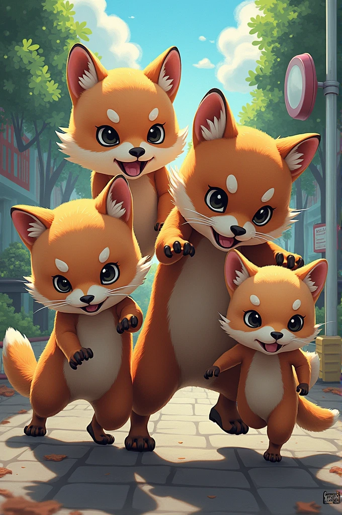 Family maart counter anime style