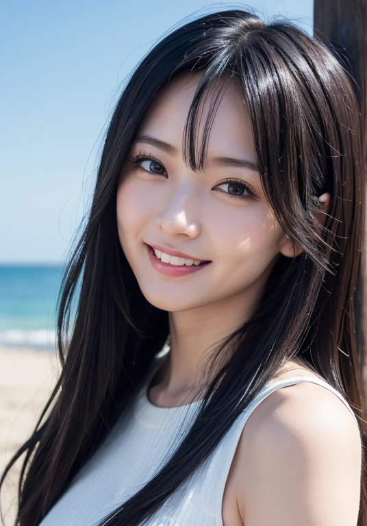 ２５Japan years old、Black Hair、Round eyes、Light wavy hair, correct、Striped Hair、Dark blue hair、Gradient Hair、Asymmetrical hair、Hair behind the ear、Crossed bangs、Long Hair、とてもLong Hair、Hair up on one side、((お尻までLong Hair))、Valletta、Ring Eye、Round eyes、Compensate、Wicked Smile、A light smile、Surrealism、Cast a Shadow、Portraits、Subjective、Atmospheric perspective、Film Grain、Backlight、Exposure,Very detailed、Highest quality、超High resolution、Very detailed、Very realistic, masterpiece、correct、Textured skin、Awards、High resolution、16K, Hair folder、A light smile、Redness in the ears、correct、Cast a Shadow、Subjective、Shine、360° View、解剖学的にcorrect、masterpiece、Textured skin、Attention to detail、Long eyelashes、A slight blush、((The whole body is visible))