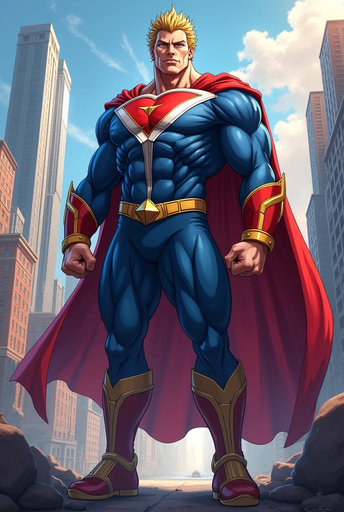 Make Homelander as the character is, but with the cape of the Venezuelan flag