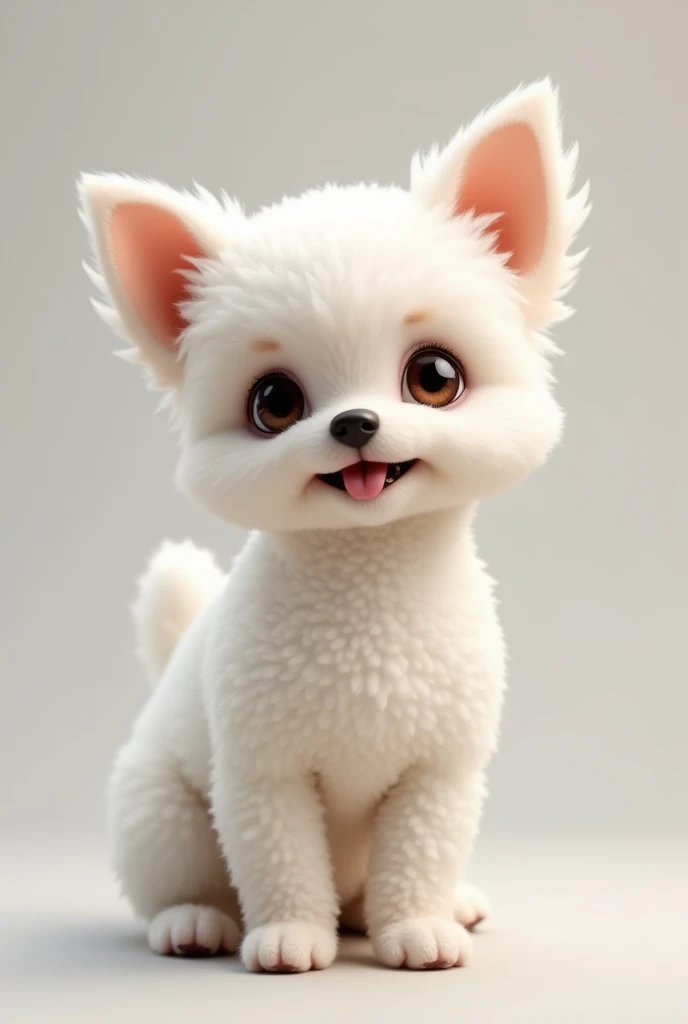 Chihuahua crossed with white poodle