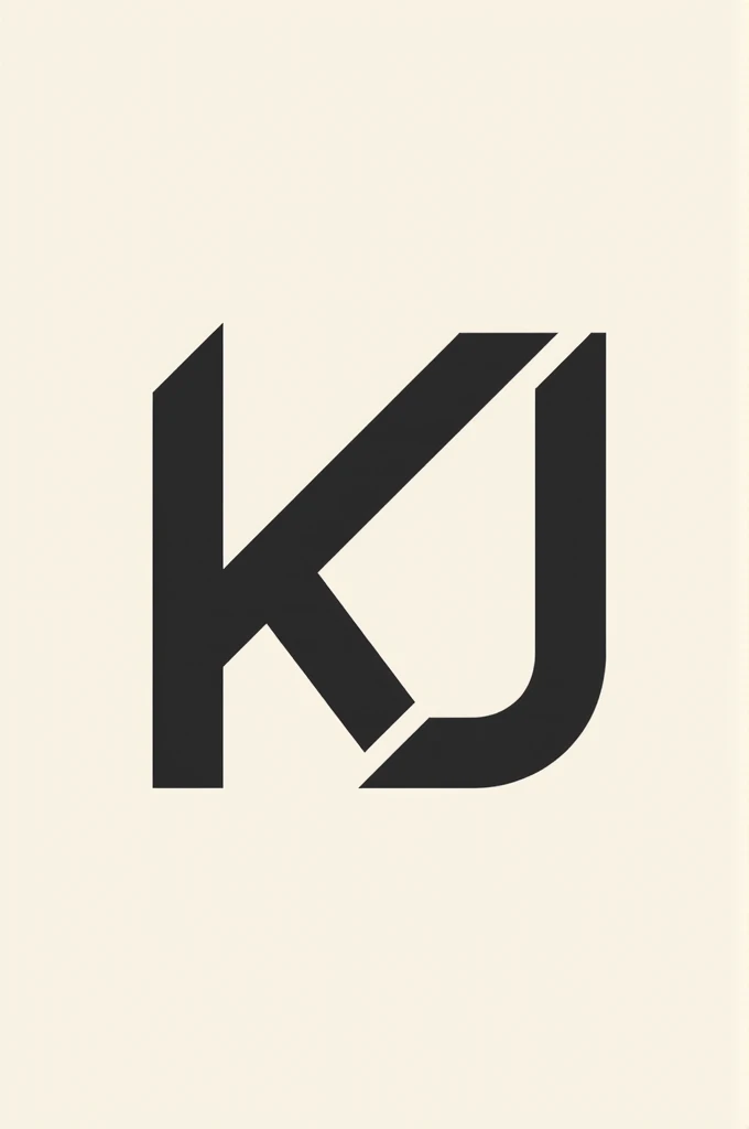 Logo with the letters KJ