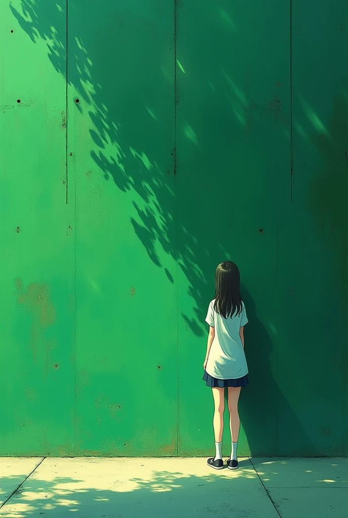 rhe best 4k anime design in history with a green wall which ABSTRACT is written on