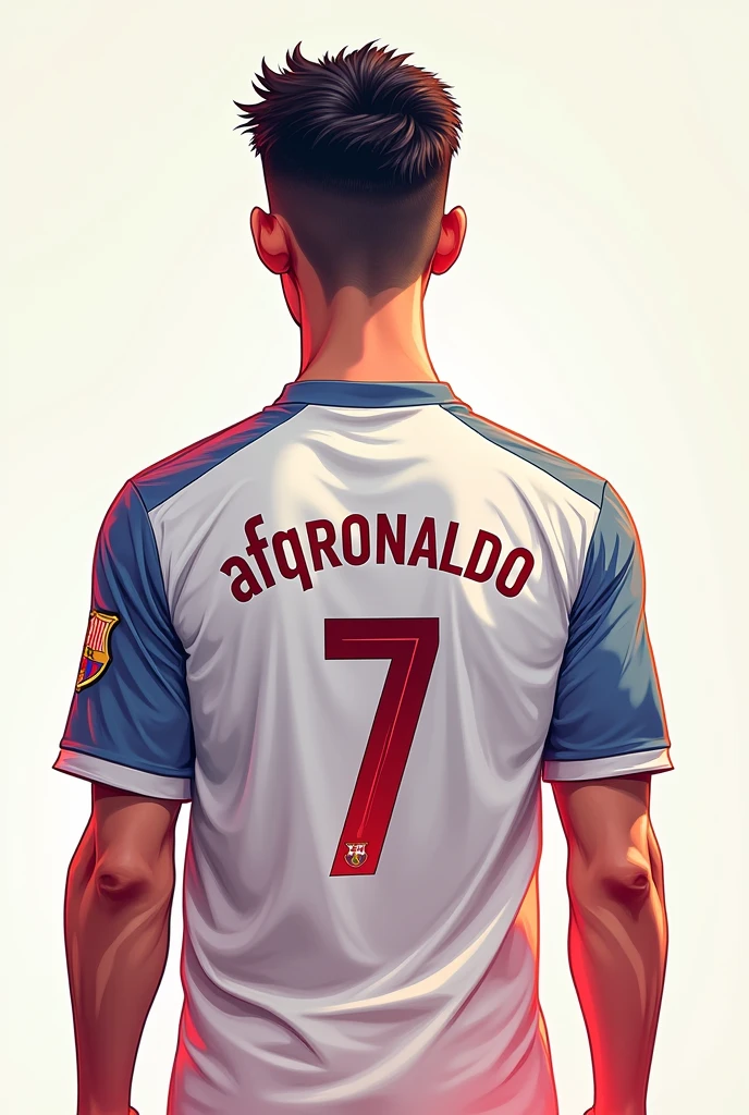Created a player age bib 7 footballer text called AFQRONALDO