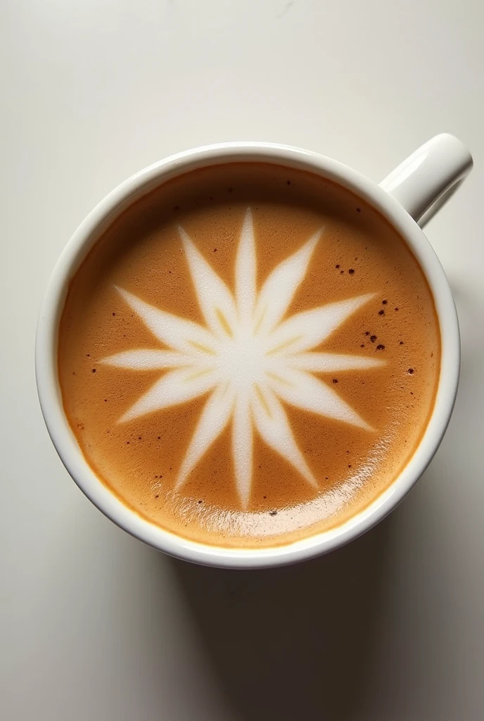 coffee foam with star design
