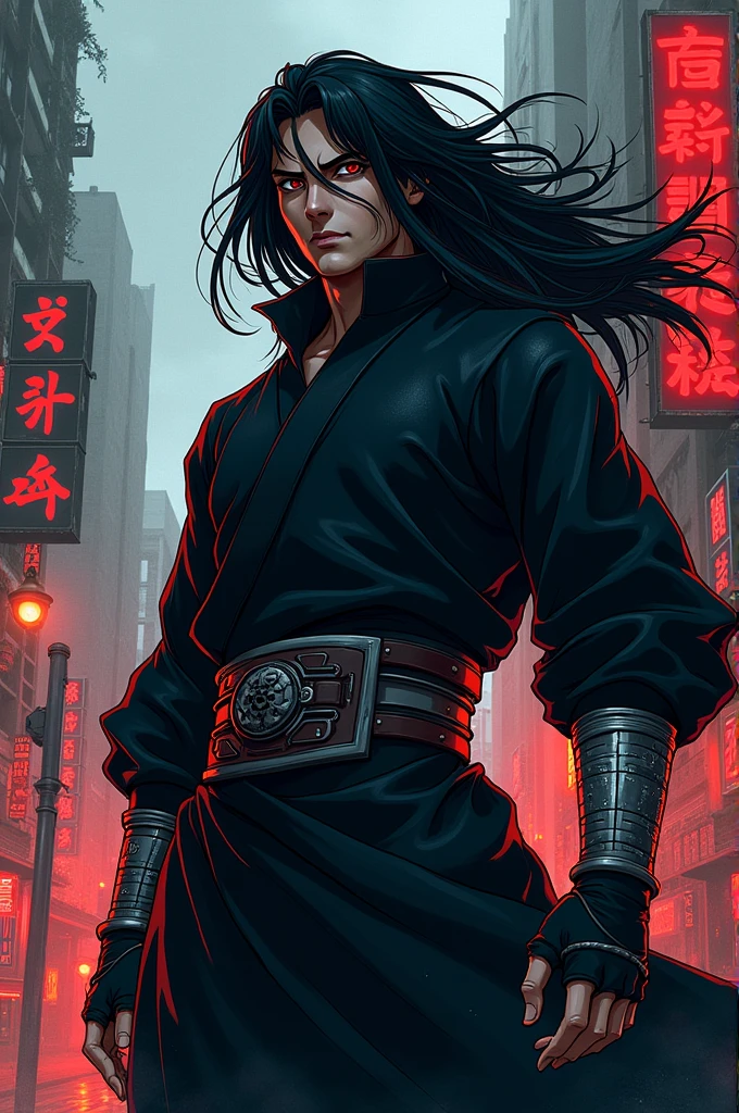 Uchiha Madara in Manjiro Sano style from Tokyo Avengers