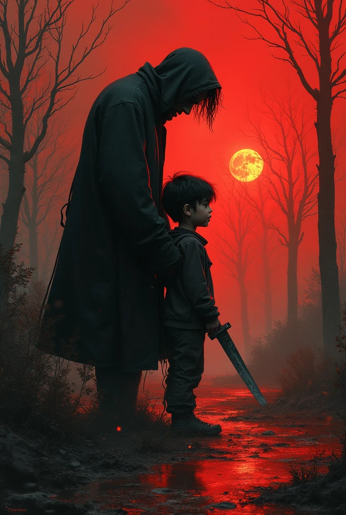 I need a image Son killed his father with graphic warning