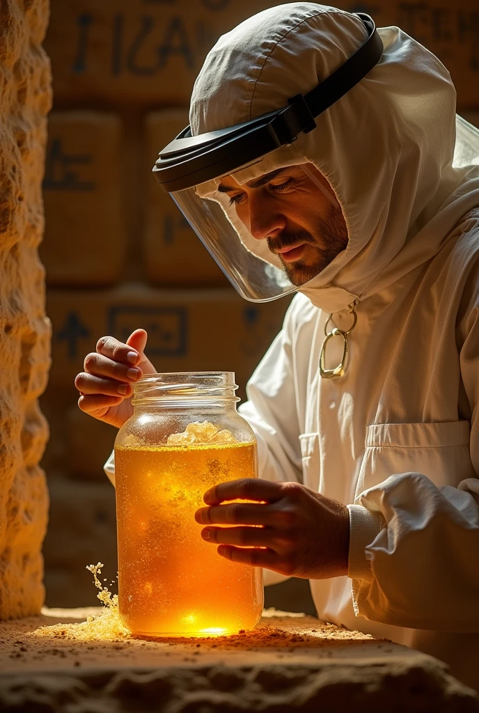 honey  found at the great peramid of ghaza 