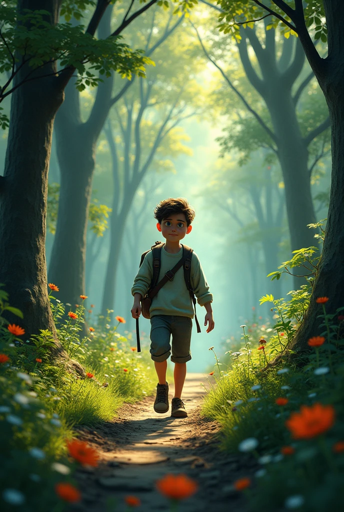 Curious and adventurous, Tom often ventured into the forest