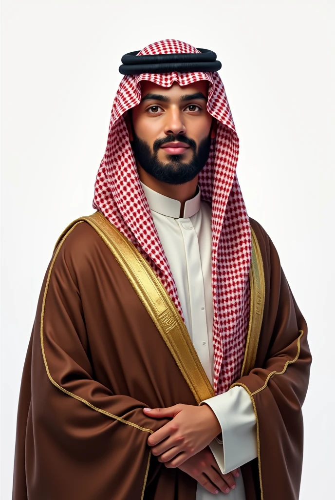 Saudi Arabia wears jubba The man is 22 years old half