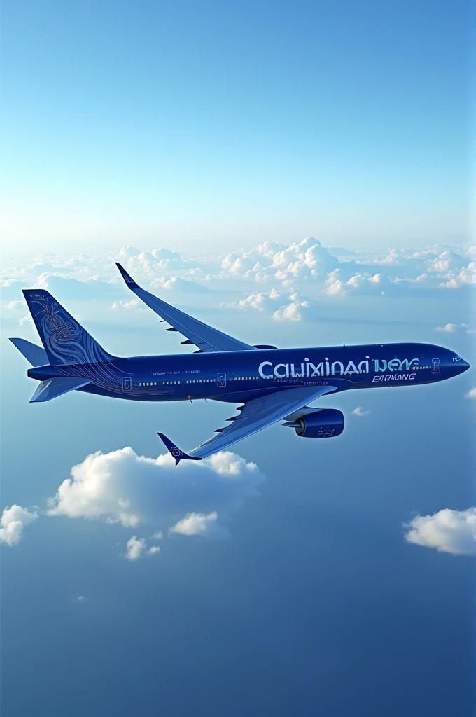 Create a plane with the company name “Celestial” in large letters