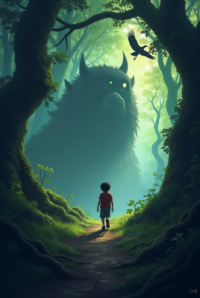 despite the villagers’ warnings about a mysterious witch who lived there a boy Tom went for truck