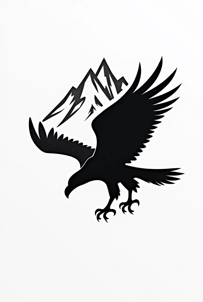 big mountain condor logo simple unused black color