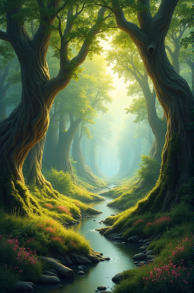 beautiful landscape of a forest