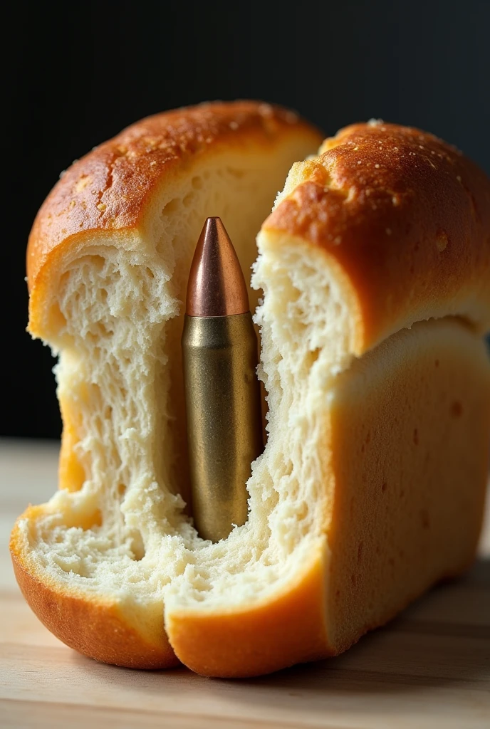Please create a bread where the filling is a bullet