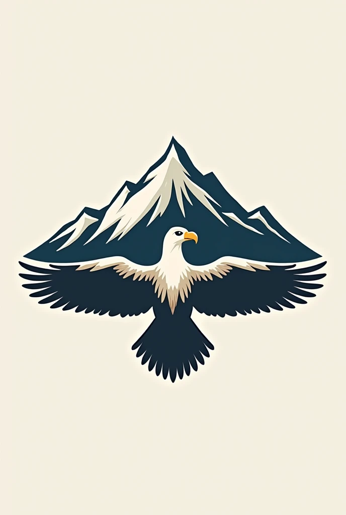 simple logo Mendoza Argentina Condor Mountain