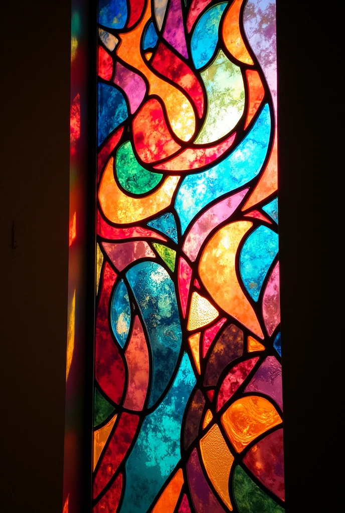 Colored stained glass