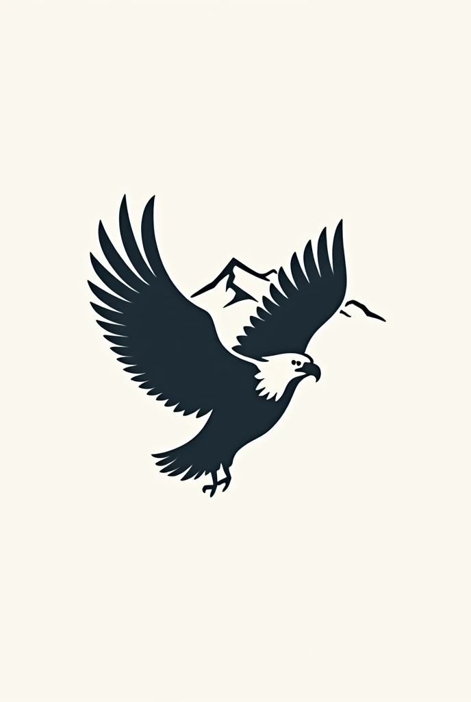 simple logo Mendoza Argentina Condor Mountain 