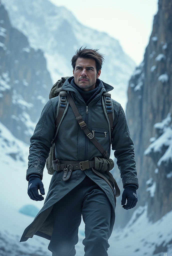 Tom cruize in montain of ice