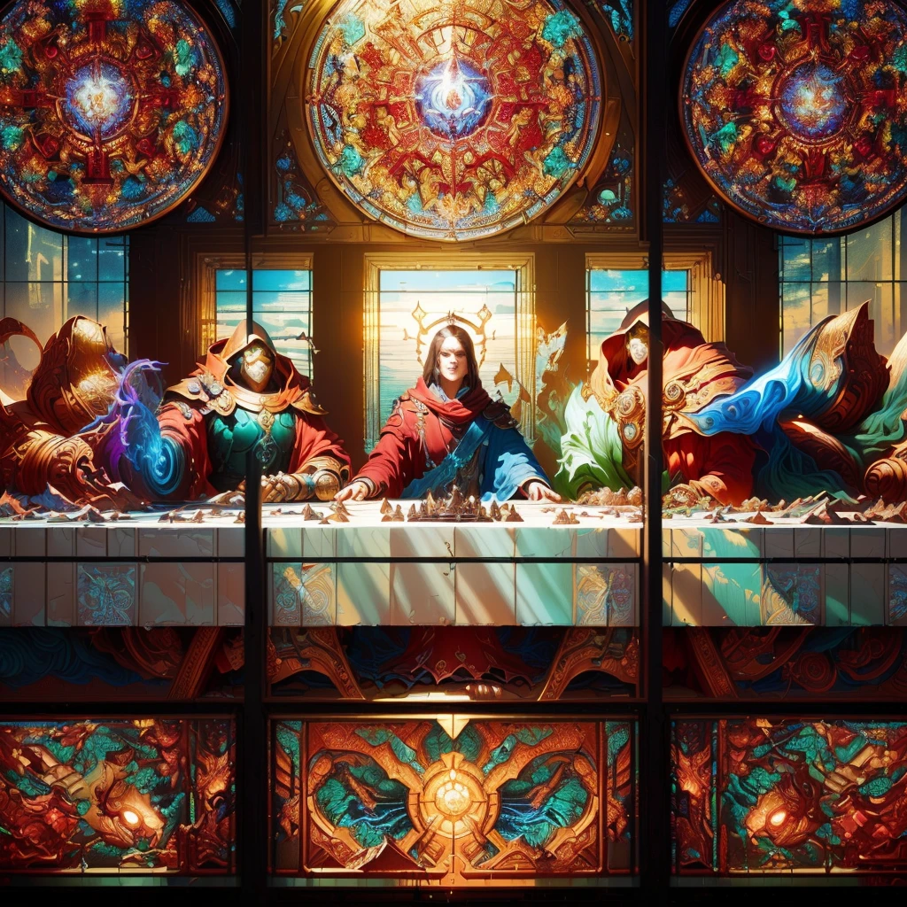 masterpiece, best quality, (extremely detailed CG unity 8k wallpaper), (best quality), (best illustration), (best shadow), absurdres, realistic lighting, (Abyss), beautiful detailed glow, art by PeterMohrBacher,
