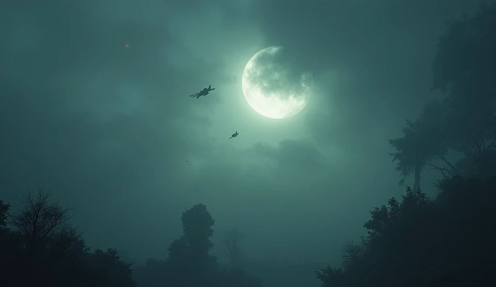 Many unidentified flying objects attack 10,10,000 meters in the sky, Realistic