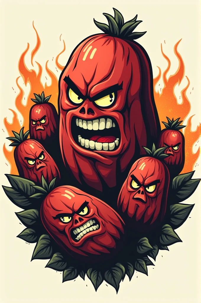 angry bolivian beans logo
