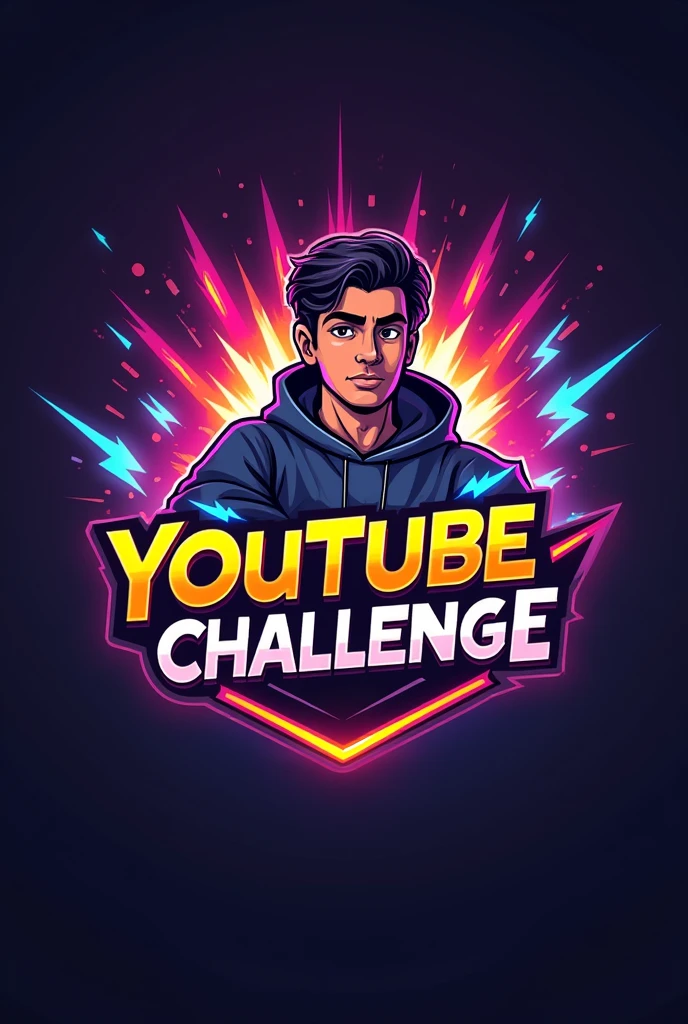 create raj gaming max YouTube challenge logo