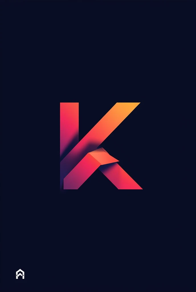 unique different k logo design for a company of marketing and media