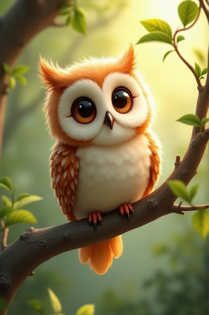 Create a beautiful cute owl 