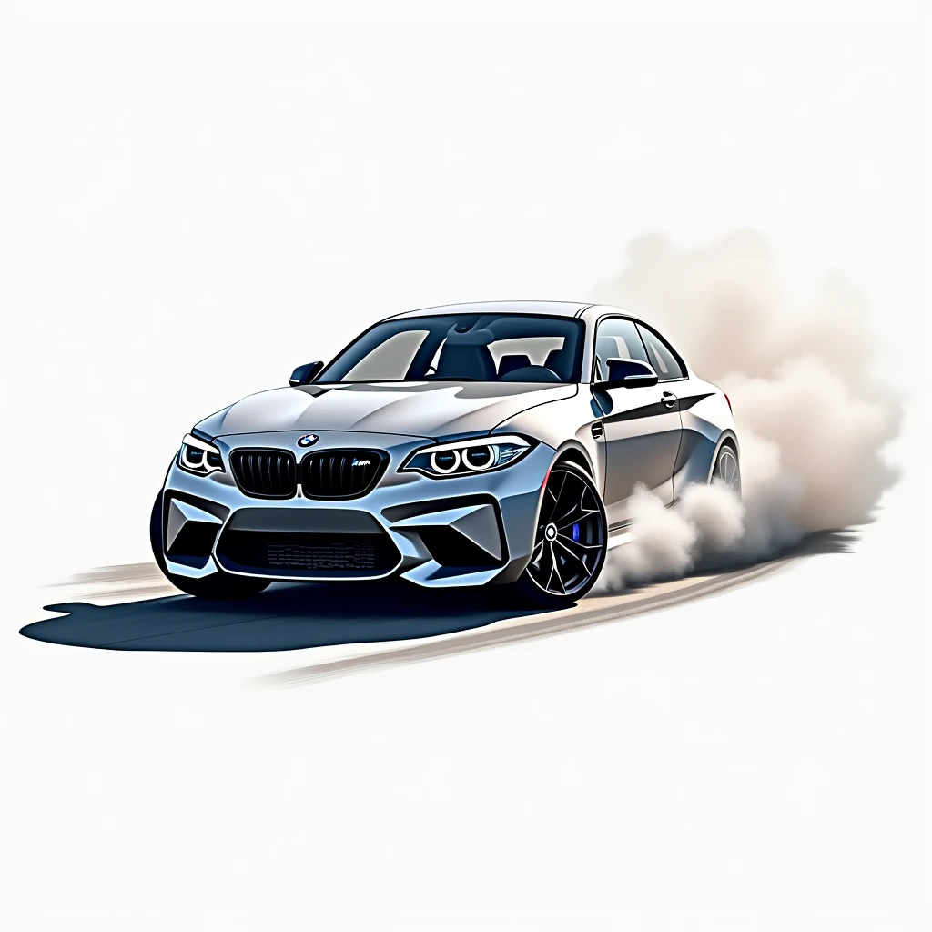 un logo d’Une bmw m2 qui drift