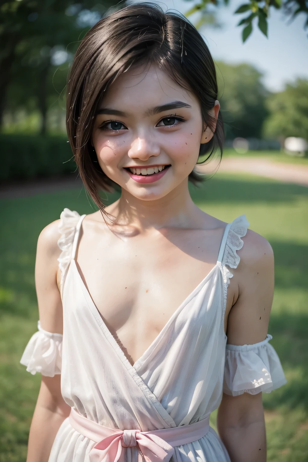 ((Femboy)), Shorthaircut Stylish, adorable, 1 femboy, (face to face), , ((baby face)), (CHEERFUL face expression), half body portrait, (face details: 1), (eye details: 1), ((Tiny breasts)). Cute posed. proportional body. Ultra High Res. realistic: 1.4, UHD, Pink Garter Belt