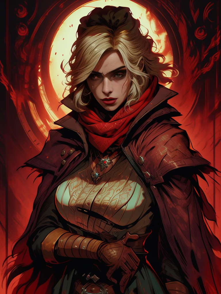 a close-up of a woman with very large breasts, Features, the witcher concept art, Ciri of the Witcher, the best of art station, 4k fantasy artwork, arte de fantasia de tyler edlin, dark fantasy style art, stunning character art, graphic artist Magali Villeneuve, alexandra fomina artstation, epic and exquisite character art, beautiful character painting