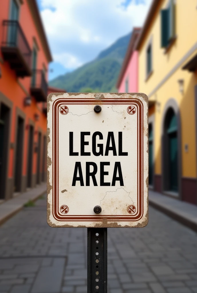 I want you to create a stamp for a notification that says: Legal area, La Paz, Bolivia 
