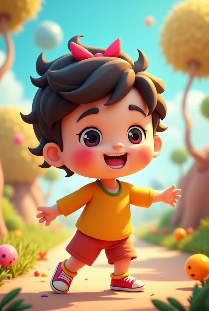 I need to generate a child character for a video game using 2D block-based visual language