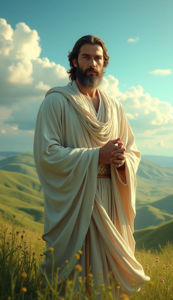 Ultra-realistic 8k Image, an image of the prophet Messiah