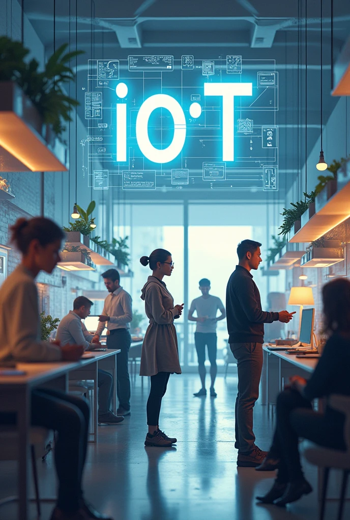 People using IoT