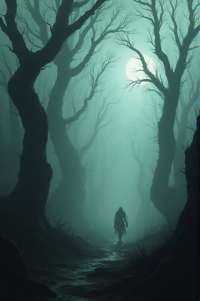  a forest twisted by nightmares and draped in a thick haze that made shadows dance