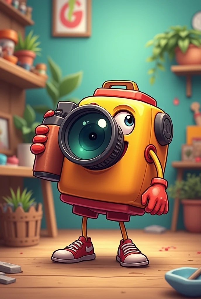 cartoon of a camera