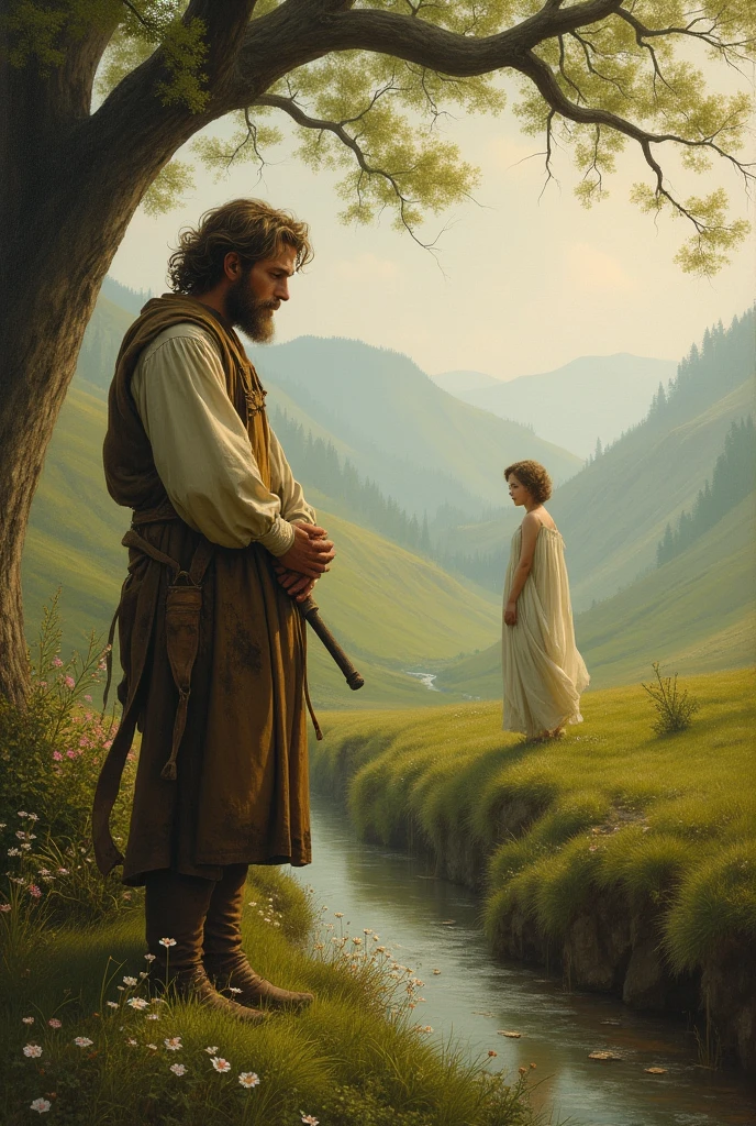 The nymph left the shepherd alone